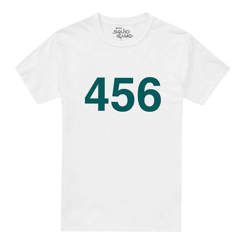 Squid Game Mens 456 Regular T-Shirt / White